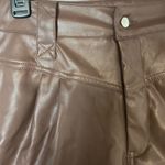 Ci Sono # 115 Brown Leather Shorts Photo 4