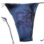 EDICTED Shimmer Rhinestone Side Tie Bikini
Bottoms Sz S Black Photo 3