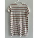 Gap T Shirt Dress Womens Medium White Orange Stripe Cotton Casual Minimalist Photo 1