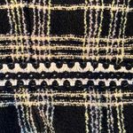 St. John  Tweed Knit Women Zipper Blazer Size 10 Black Lime Green Tan & White Photo 5