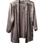 Chico's  Beaded Travel Sunrise Jacket Light Cinder Size‎ 2 Lightweight Formal NWT Photo 0