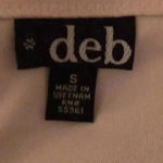 GUC DEB DESIGN WOMENS SZ SMALL EVENING FORMAL DRESS. BLACK CREAM TOP BEADED Photo 4