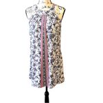 Three Pink Hearts NWT  Halter Floral White Blue Red Sleeveless Dress Women Size S Photo 1