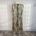 St. John silk tiger print sleeveless a-line dress size 12 Photo 7