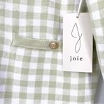 Joie Gingham Boyfriend Oversized Cardigan Sweater New Country House Chic Photo 3