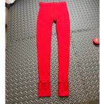 SKIMS  Cotton Rib Legging Red S NWT Women's Lounge Stretch High Waist Cranberry Photo 4