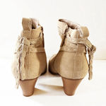 Violet & Red Jane Tan Suede Ankle Booties Women’s Size 8M Photo 2