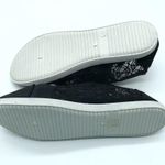 Womens Sneakers Low Top Crochet Sheer Lace Up Black Size 7 Photo 4
