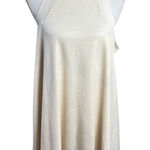 Lila Clothing Vintage A Line High Neck Dress Pale Gold Shimmer Large Photo 0