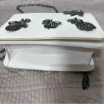 3 AM Forever white metal chain cross body fashion bags diamond stone bugs Photo 6