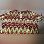Allison Daley  Vibrant Zigzag Blouse Photo 3