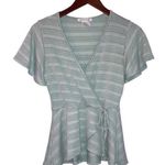 Caution to the Wind  Faux Wrap Top Photo 0