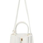 LIKE DREAMS Big Bowtie classic Satchel Bag White Photo 4