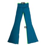 Aerie Offline by  Ribbed Flare Leggings Teal Green Size L Long High Rise Yoga Photo 14