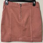 Wishlist The Vine free souls boutique small stretch denim mini skirt burlwood zips up nwt Photo 1