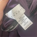Bill Levkoff Purple One Shoulder Maxi Dress Photo 5