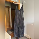 Euro Beaded Gothic Dress Black Size 18 Photo 2