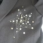 Karl Lagerfeld Karl‎ Lagerfeld Paris Studded Star Blazer Black Size 12 NWT Photo 8