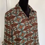 Notations Y2K bohemian collared top with bell sleeves. Photo 4