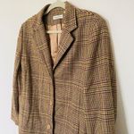 Amanda Smith VTG  Wool Check Plaid Blazer Shoulder Pads Preppy Clueless Jacket 16 Photo 9