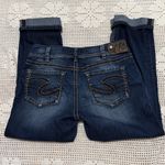 Silver Jeans  Women's Boyfriend Jeans in Dark Blue Photo 1