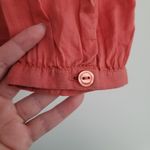 Sundry  Coral Cotton Button-Up NWT Photo 3