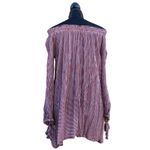 Faithfull the Brand Mali Off The Shoulder Dress Red White Stripe Mini Dress 2 Photo 2