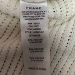 Frame White Open Knit Crochet Tie Front Long Sleeve Cardigan Sweater Top Size XL Photo 4