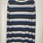 Southern Tide Blue and Gold Glitter Stripped Sweater NWT Size S Photo 1