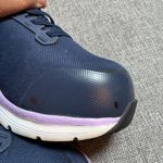 Skechers Alloy Toe Work Shoes Navy Blue Women Sz 6 Slip Resistant Photo 4