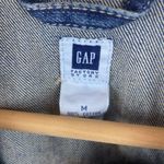 Gap Blue Denim Trucker Button Up Long Sleeve Jacket M Photo 2