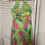 Lilly Pulitzer Vintage halter pineapple dress size 6 Photo 3