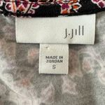 5 for $25| J. Jill Seamed Knit Floral Border Ultra Soft Flowy Maxi Pocket Dress Black Photo 5