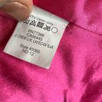 J.Crew  Majesty Peacoat Fuchsia Hot Pink Stadium Cloth Double Breasted Coat Sz 2 Photo 7