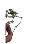 Floral and leaf silver necklace statement piece artwork Photo 10