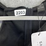 SheIn Women's One Shoulder Long Sleeve Ruffle Midi Dress Size 1XL Solid Black Photo 11