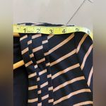 Bailey 44 Arcade Dress Stripe Midi Quarter Sleeves Grey Black Size Small Photo 14