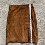 ALLSAINTS  Goat Leather Suede Whip Stitch High Waisted Pencil Skirt 6 Photo 7