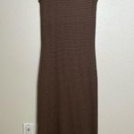 Reformation Nolan Open Knit Sweater Dress brown small Photo 0