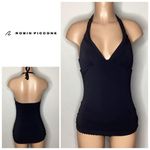 Robin Piccone New. black one piece swimsuit. Medium. Retails $179 Photo 1