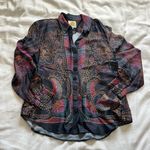 Farm Rio  Paisley Button-Up Shirt Photo 2