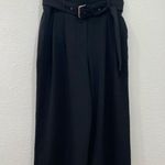 Michael Kors  Paperbag-Waist Pleated Culottes black size 8 Photo 2