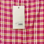 Likely  Pink Yellow White Gingham Tie Front Ruffle Kai Mini Dress size 10 NEW Tag Photo 4