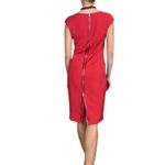 Dolce & Gabbana  Red cap-sleeve sheath Italian dress Sz 42 Medium Photo 1