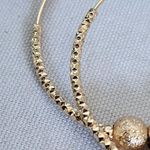 Gold Filled Gold Bead Hoop Earrings Photo 3