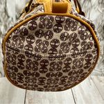 Timberland Leather Canvas Barrel Bag Purse Retro Style Double Straps Everyday Photo 4