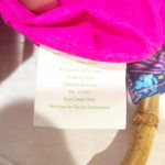 Lilly Pulitzer  Bamboo Handle Bag Purse Aegean Navy Calypso Coast Photo 3