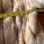 Gallery  beige tan faux fur long plush cruelty free coat Size XL Photo 7