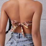 SheIn Paisley Print Tie Back Tube Top Photo 2