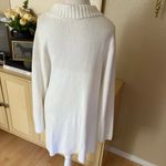 Eileen Fisher  White Cotton Blend Knit Sweater Size‎ Large Photo 3